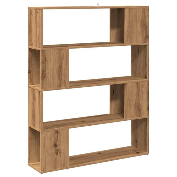 vidaXL bogreol/rumdeler 100x24x124,5 cm kunsteg