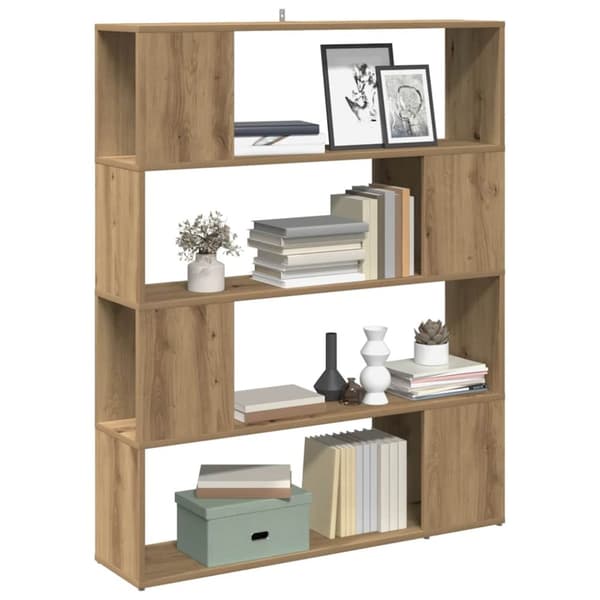 vidaXL bogreol/rumdeler 100x24x124,5 cm kunsteg