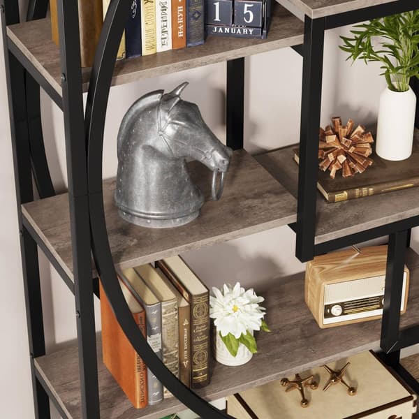 Rootz 6-vånings bokhylla - Bokhylla - Vitrine - Hållbar och robust - 70 cm B x 30 cm D x 179,8 cm H