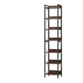 Miniatyrbillede 1 af 8: Rootz 7-lags hjørnehylde - Pladsbesparende reol - Høj displayhylde - Maksimer små pladser - 34 cm x 34 cm x 200 cm