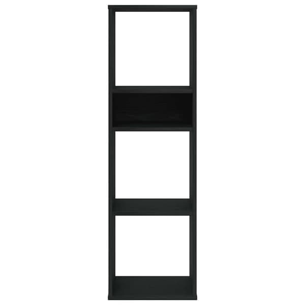 vidaXL Bokhylle svart 34x31x112 cm konstruert tre