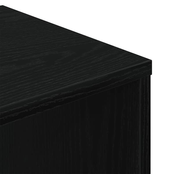 vidaXL Bokhylle svart 34x31x112 cm konstruert tre