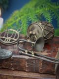Miniatyrbillede 2 af 2: Trombone i antik messing