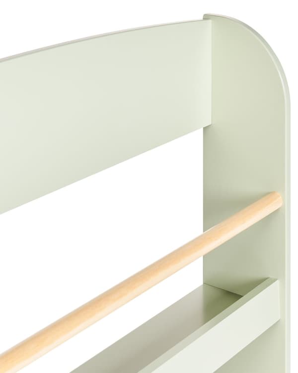 Veggbokhylle Lysegrønn 3-lags Furu Tre MDF Barnerom Moderne Design