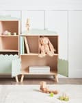 Miniatyrbilde 4 av 11: 1 Nivå bokhylle med Oppbevaring Hylle i Lyst Tre Furu MDF Hylle