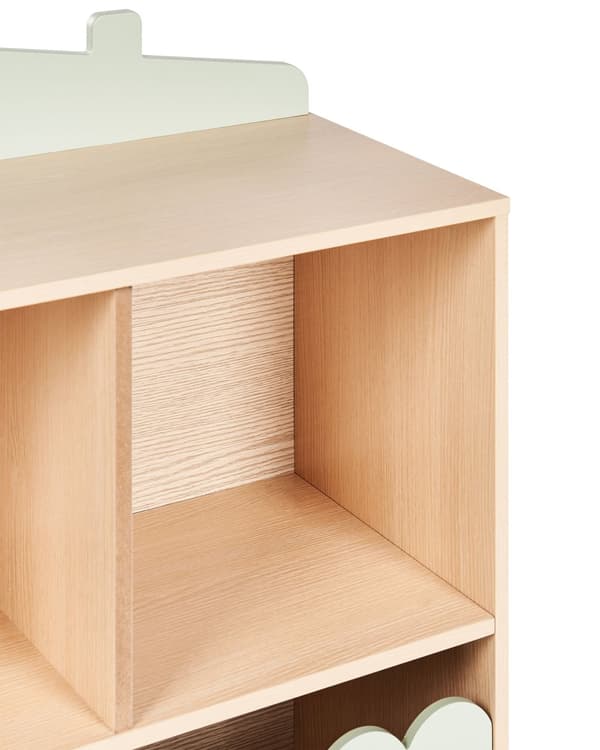 1 Nivå bokhylle med Oppbevaring Hylle i Lyst Tre Furu MDF Hylle