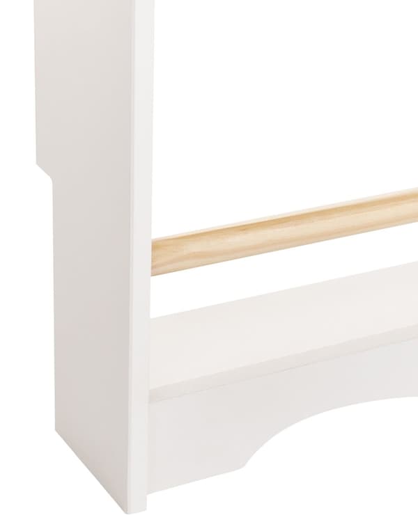 Veggbokhylle Hvit 3-lags Furu Tre MDF Barnerom Moderne Design