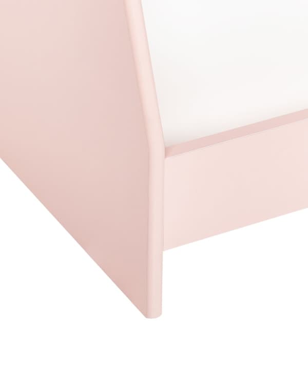 4-lags bogreol Pastelrosa MDF-hylder Træ Moderne design til børneværelset