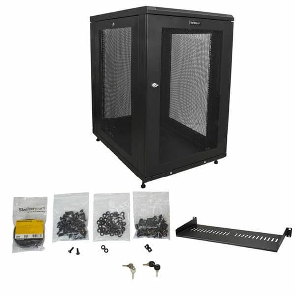Vægmonteret rack kabinet Startech RK1833BKM