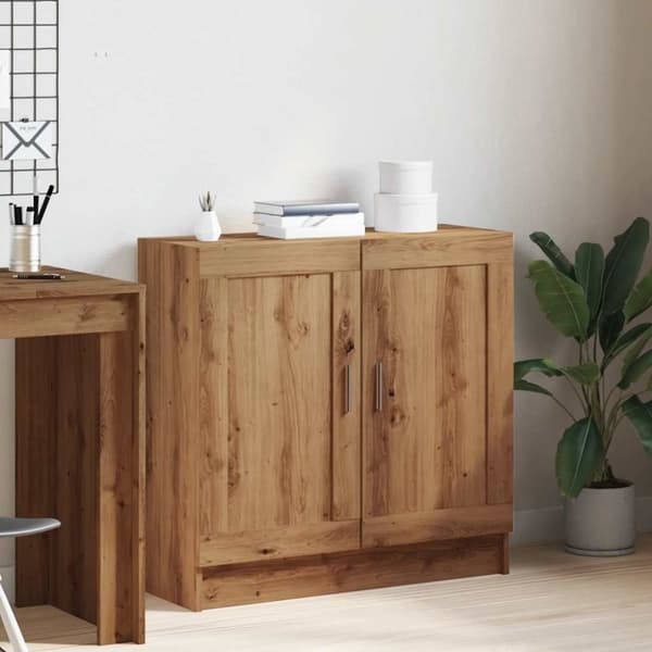 vidaXL Bokhylla artisan ek 82,5x30,5x80 cm konstruerat trä