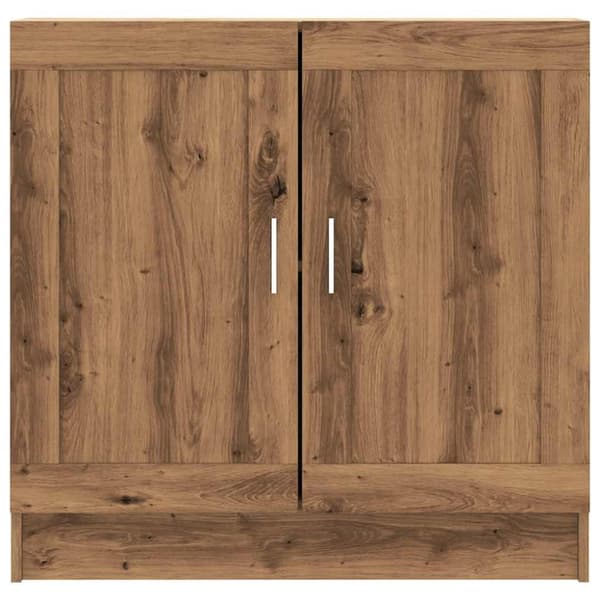 vidaXL Bokhylla artisan ek 82,5x30,5x80 cm konstruerat trä