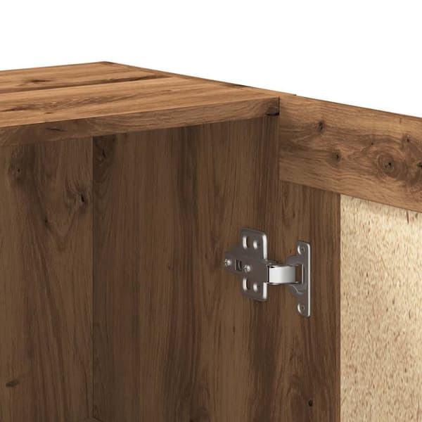 vidaXL Bokhylla artisan ek 82,5x30,5x80 cm konstruerat trä