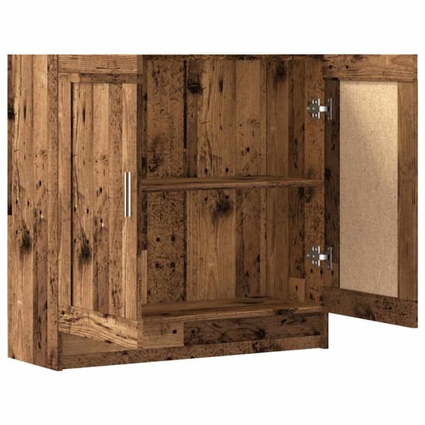 vidaXL Bokhylla åldrat trä 82,5x30,5x80 cm konstruerat trä