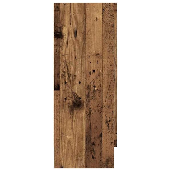 vidaXL Bokhylla åldrat trä 82,5x30,5x80 cm konstruerat trä