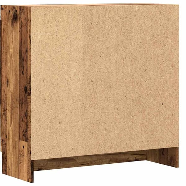 vidaXL Bokhylla åldrat trä 82,5x30,5x80 cm konstruerat trä