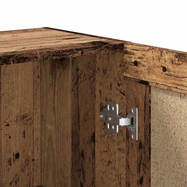 vidaXL Bokhylla åldrat trä 82,5x30,5x80 cm konstruerat trä