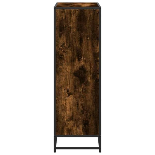 vidaXL bogreol 80,5x35x107,5 cm konstrueret træ røget egetræ
