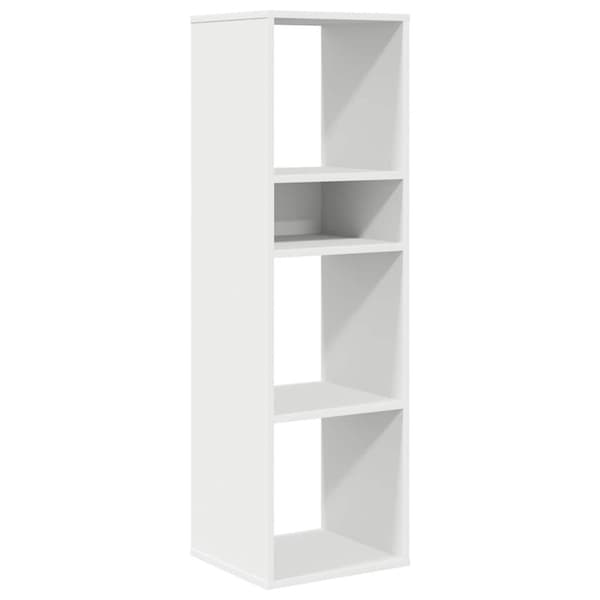vidaXL Bokhylle hvit 34x31x112 cm konstruert tre