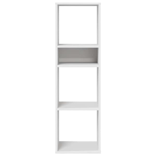 vidaXL Bokhylle hvit 34x31x112 cm konstruert tre