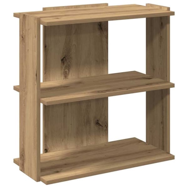 vidaXL Bokhylla 3 hyllplan ek 60x30x60 cm konstruerat trä
