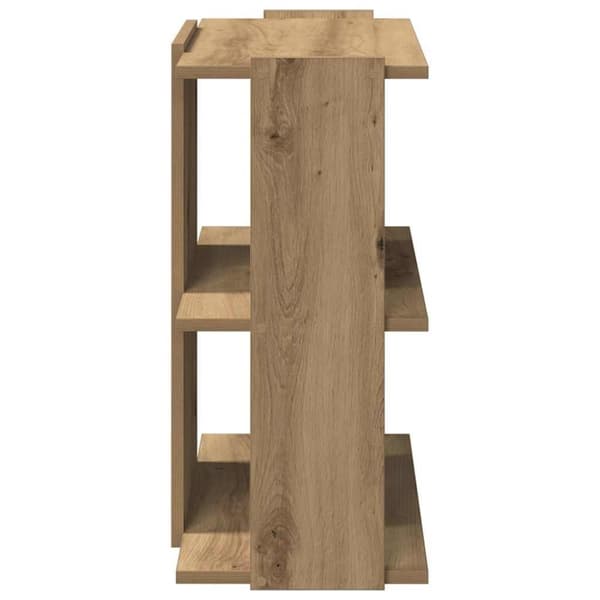 vidaXL Bokhylla 3 hyllplan ek 60x30x60 cm konstruerat trä