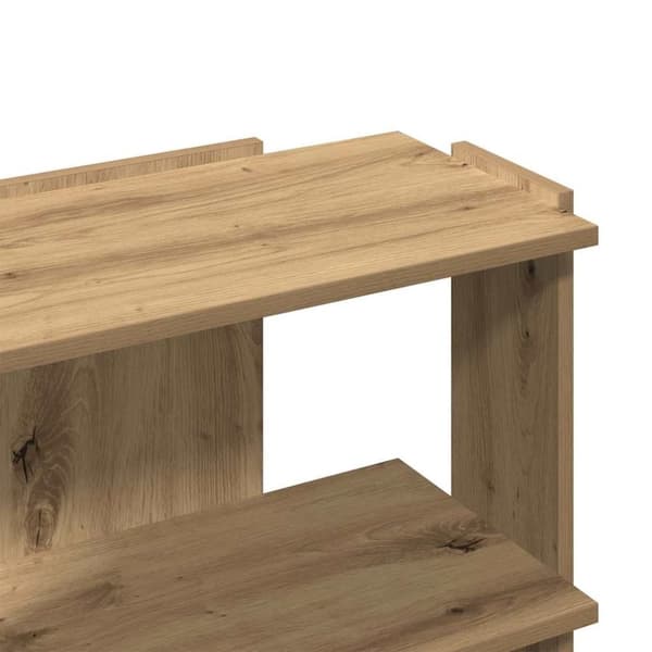 vidaXL Bokhylla 3 hyllplan ek 60x30x60 cm konstruerat trä