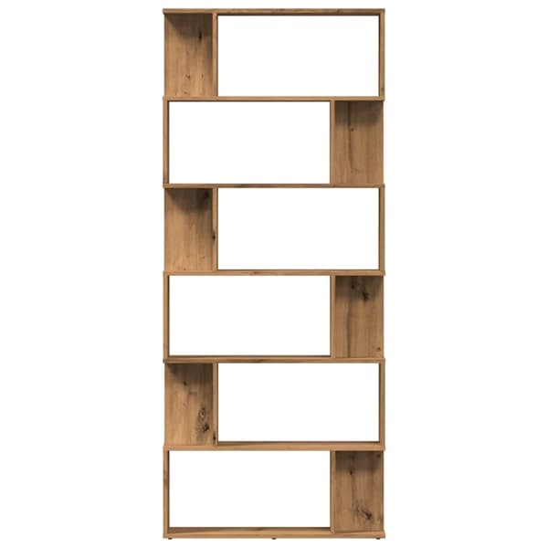 vidaXL Bokhylla artisan ek 80x24x192 cm konstruerat trä