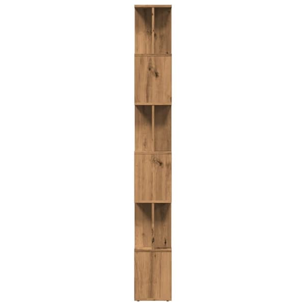 vidaXL Bokhylla artisan ek 80x24x192 cm konstruerat trä