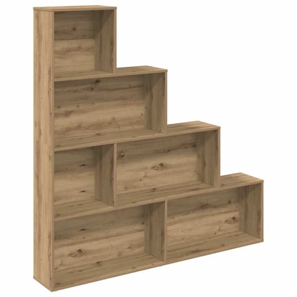 vidaXL bogreol 157x24x160 cm konstrueret træ kunsteg