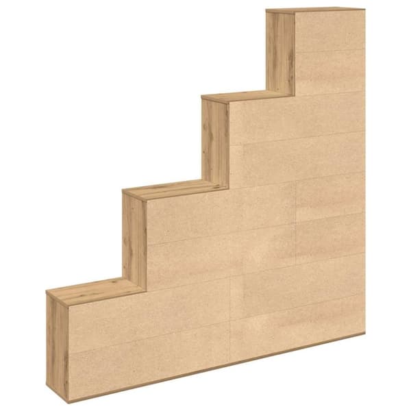 vidaXL bogreol 157x24x160 cm konstrueret træ kunsteg