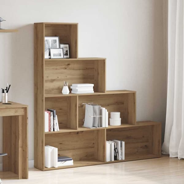 vidaXL bogreol 157x24x160 cm konstrueret træ kunsteg