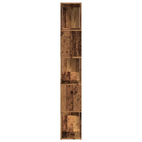 vidaXL Bokhylle/romdeler gammelt tre 100x24x155 cm