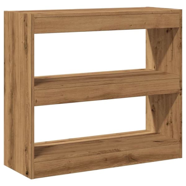 vidaXL Bokhylle/romdeler artisan eik 80x30x72 cm