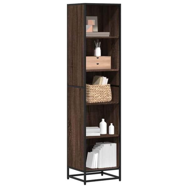 vidaXL bogreol 40x35x170,5 cm konstrueret træ brun egetræ