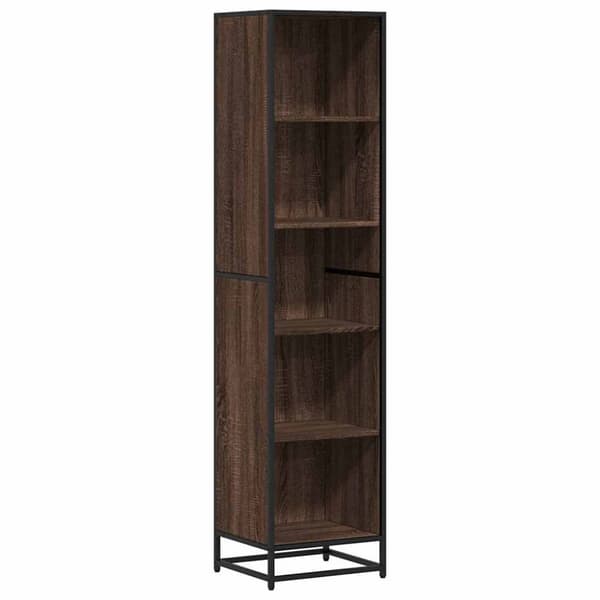 vidaXL bogreol 40x35x170,5 cm konstrueret træ brun egetræ