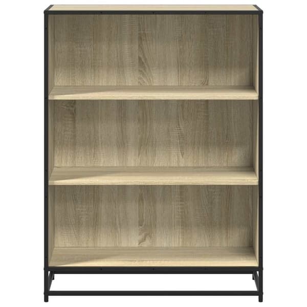 vidaXL bogreol 80,5x35x107,5 cm konstrueret træ sonoma-eg