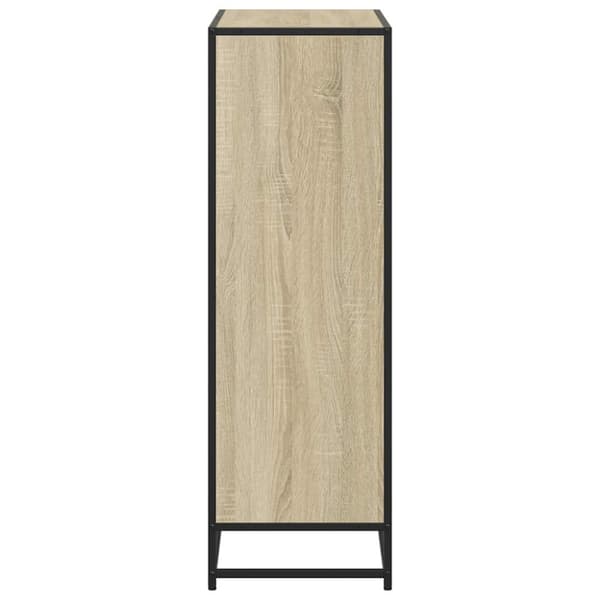 vidaXL bogreol 80,5x35x107,5 cm konstrueret træ sonoma-eg