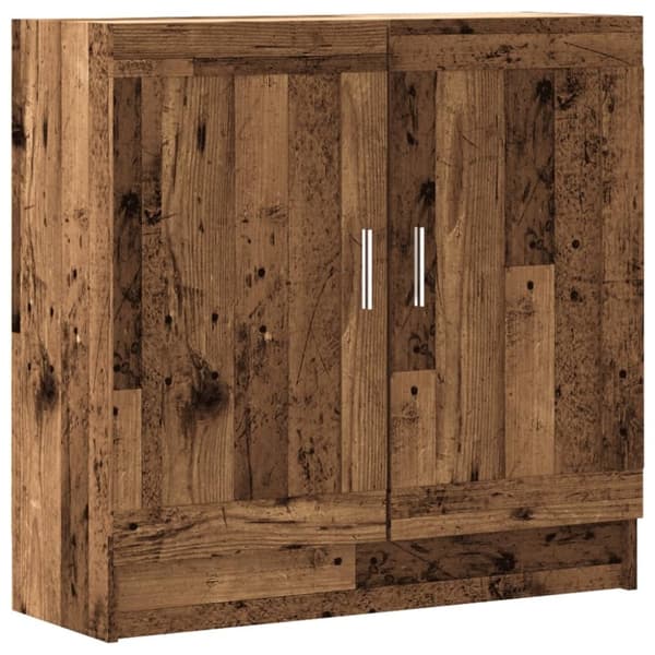 vidaXL bogskab 82,5x30,5x80 cm konstrueret træ antikt træ