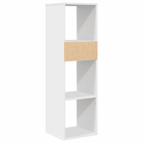 vidaXL bogreol 34x31x112 cm konstrueret træ hvid