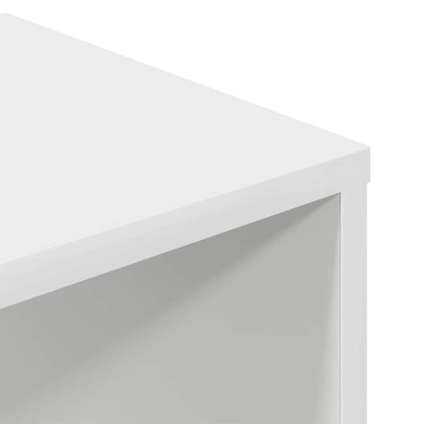 vidaXL bogreol 34x31x112 cm konstrueret træ hvid