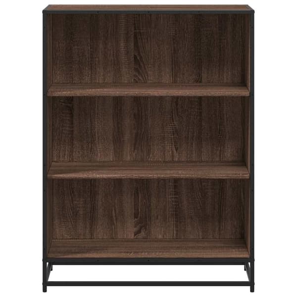 vidaXL bogreol 80,5x35x107,5 cm konstrueret træ brun egetræsfarve