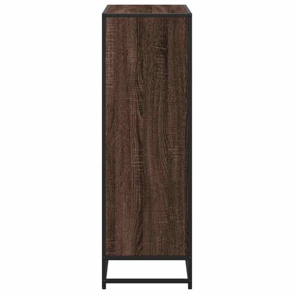 vidaXL bogreol 80,5x35x107,5 cm konstrueret træ brun egetræsfarve