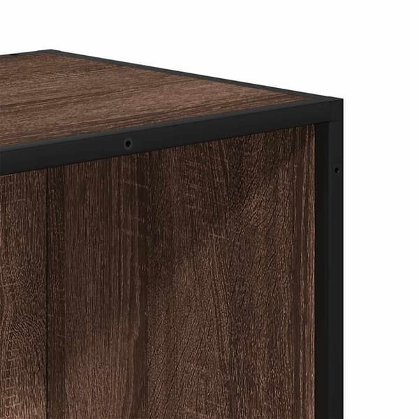 vidaXL bogreol 80,5x35x107,5 cm konstrueret træ brun egetræsfarve