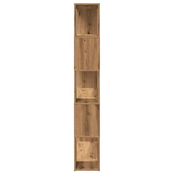 vidaXL Bokhylle/romdeler artisan eik 100x24x155 cm