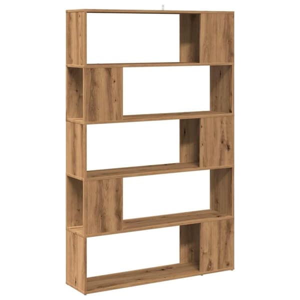 vidaXL Bokhylle/romdeler artisan eik 100x24x155 cm
