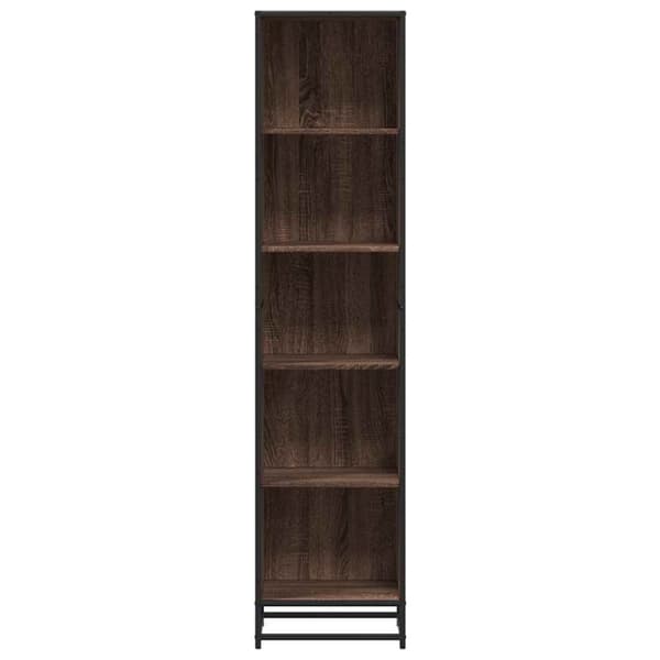 vidaXL Bokhylle brun eik 40x35x170,5 cm konstruert tre