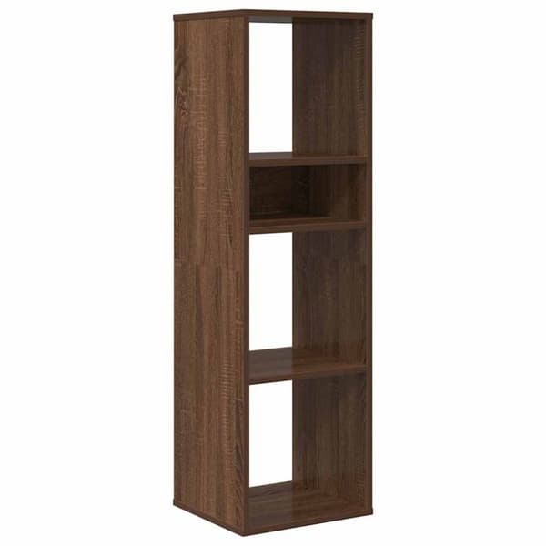 vidaXL bogreol 34x31x112 cm konstrueret træ brun egetræsfarve