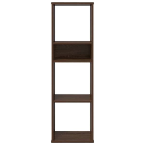 vidaXL bogreol 34x31x112 cm konstrueret træ brun egetræsfarve