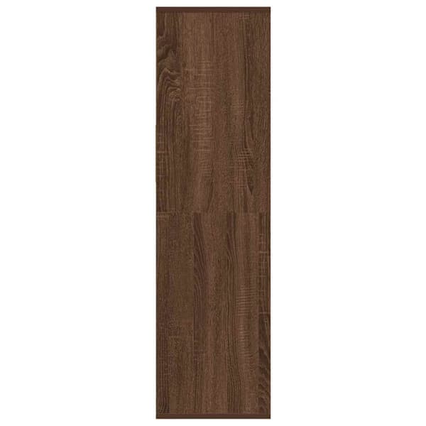 vidaXL bogreol 34x31x112 cm konstrueret træ brun egetræsfarve