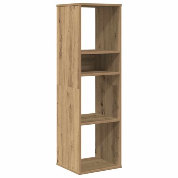 vidaXL bogskab 34x31x112 cm konstrueret træ kunsteg